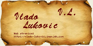 Vlado Luković vizit kartica